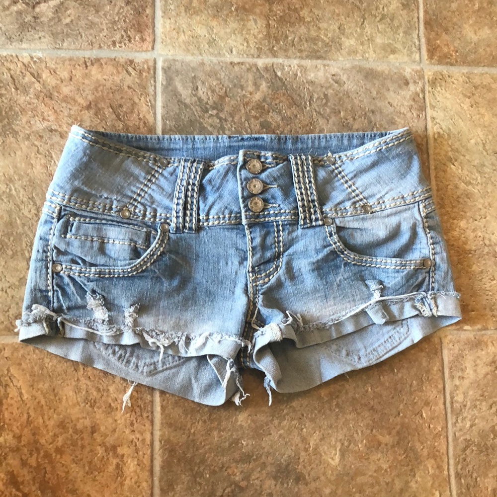 Almost Famous Light Wash Shorties